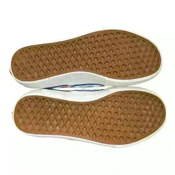 Vans Classic Slip-On Checkerboard Red Blue M 6.5 / W 8 pre-owned - Picture 7 of 11